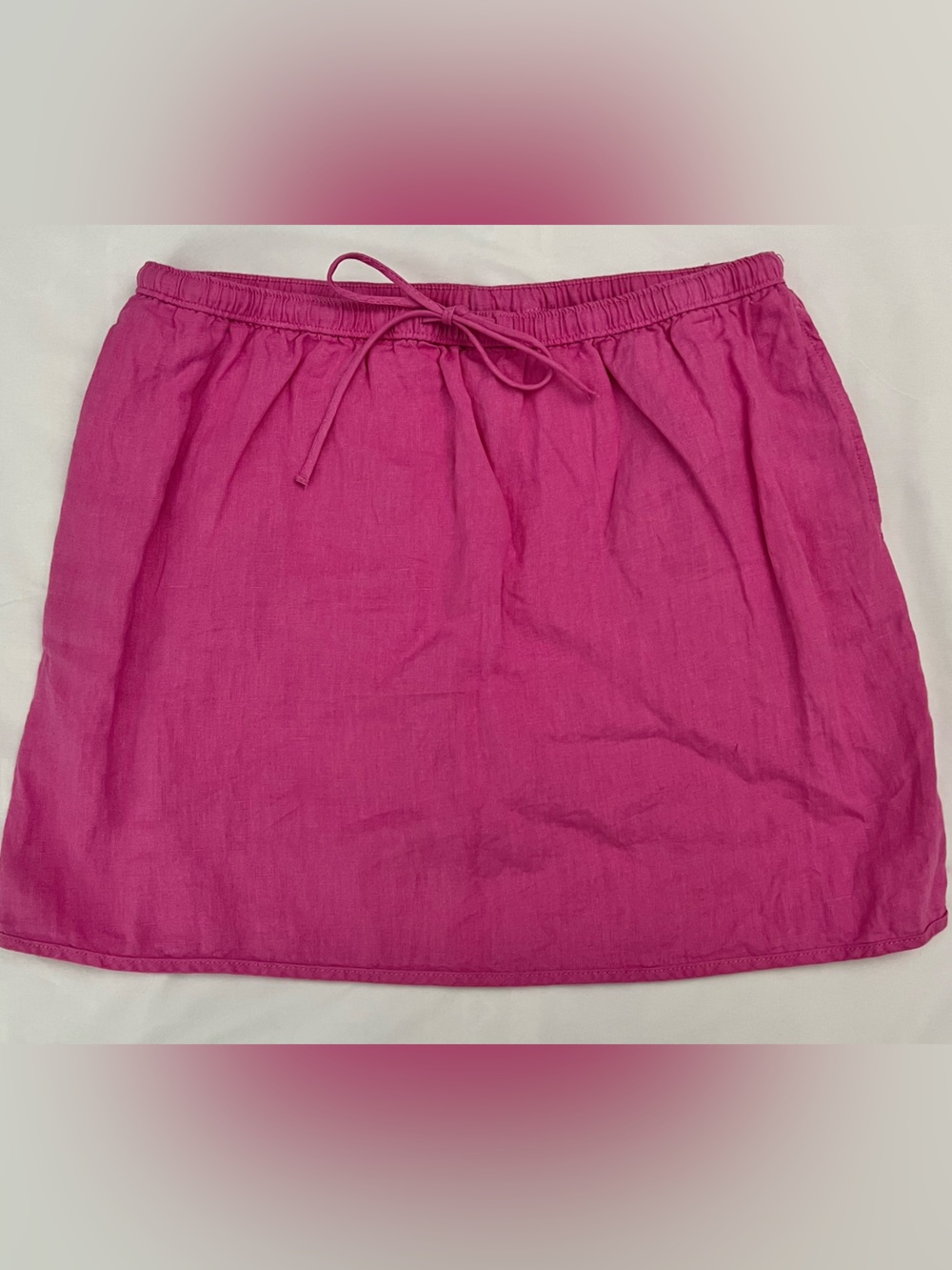 Joie 100% Linen Pink Mini Skirt Size M